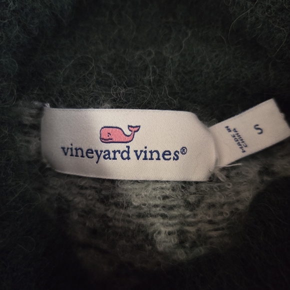 VINEYARD VINES Alpaca Fair Isle Turtleneck Sweater Small - Picture 7 of 9